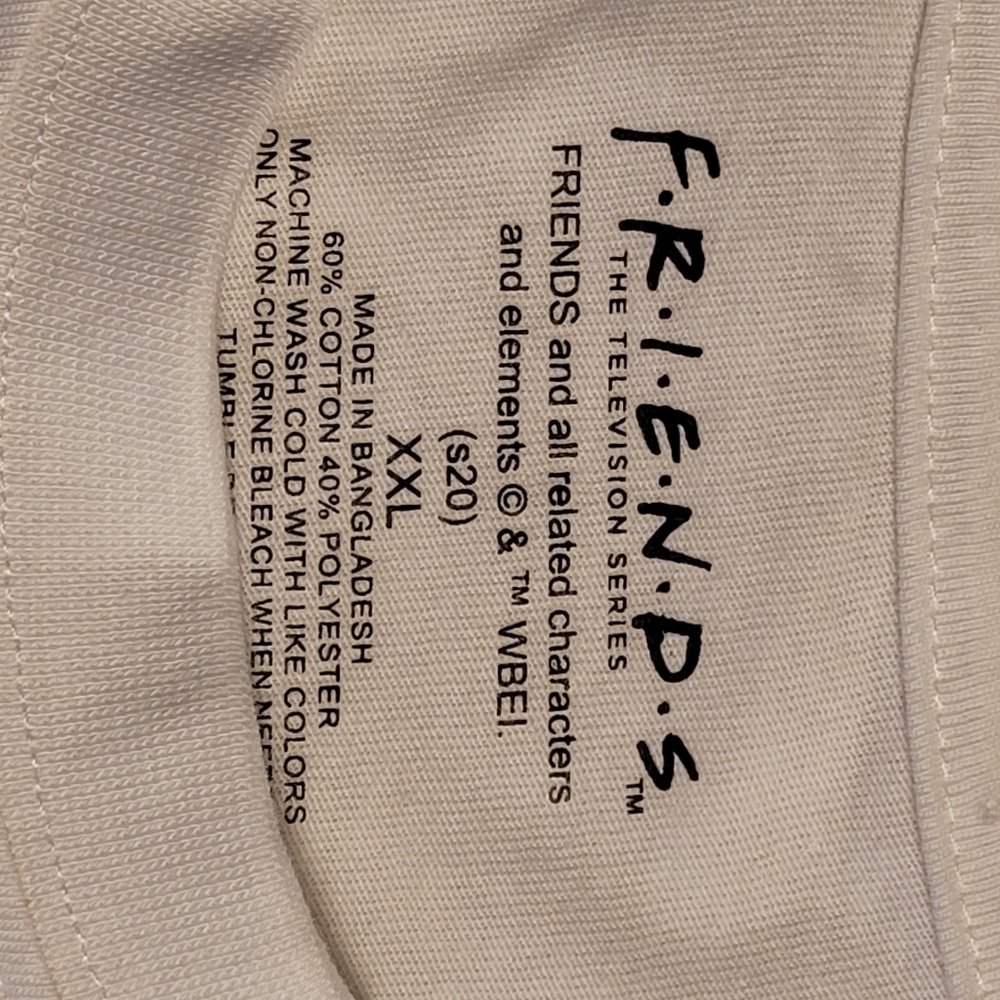 FRIENDS You're My Lobster Hi-lo Tee Soft & Comfy Women's Slim Fit XXL White - Picture 5 of 11